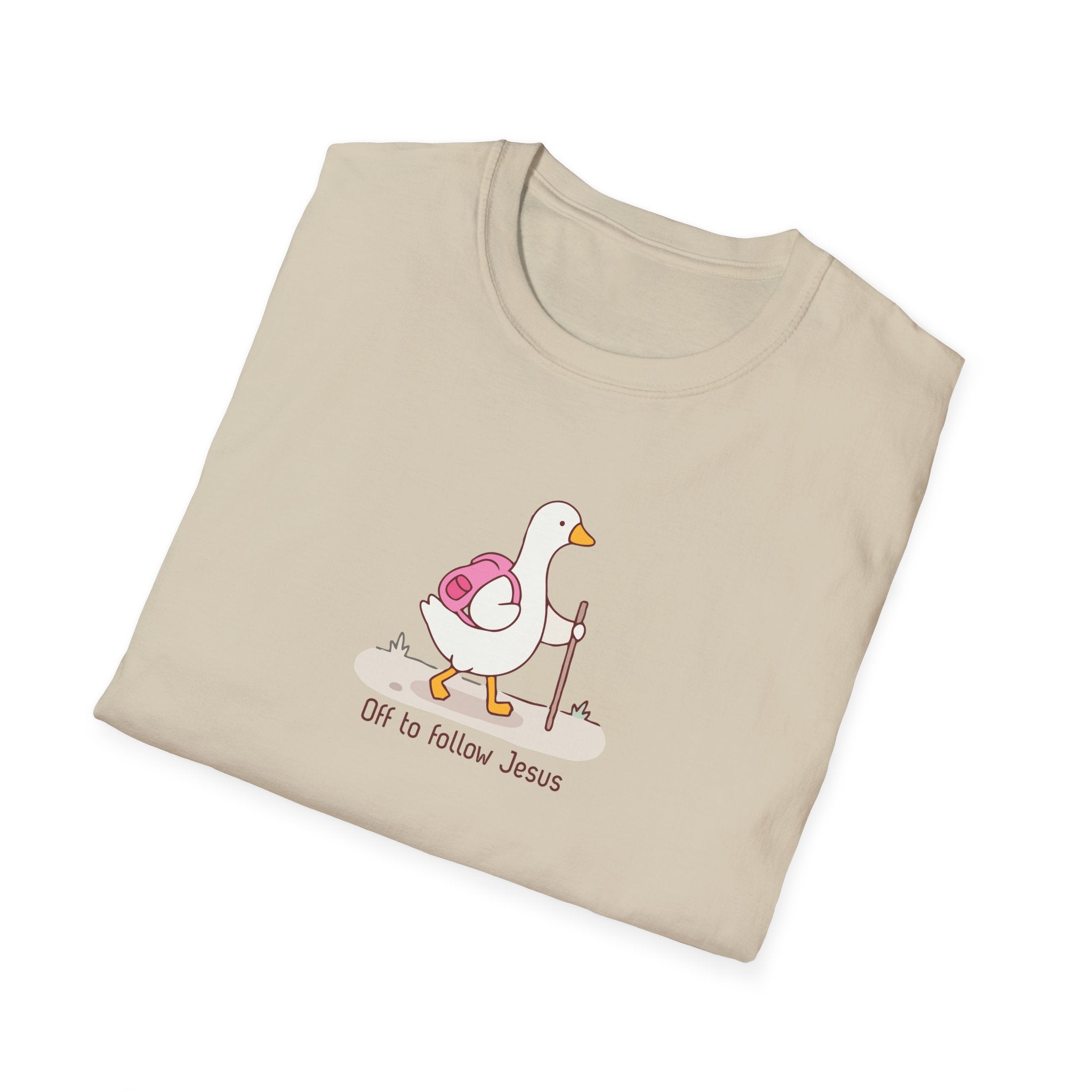 Off To Follow Jesus Silly Goose Tee