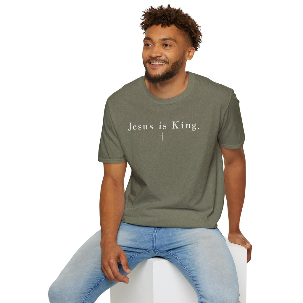 "Jesus is King" minimalist Christian T-shirt
