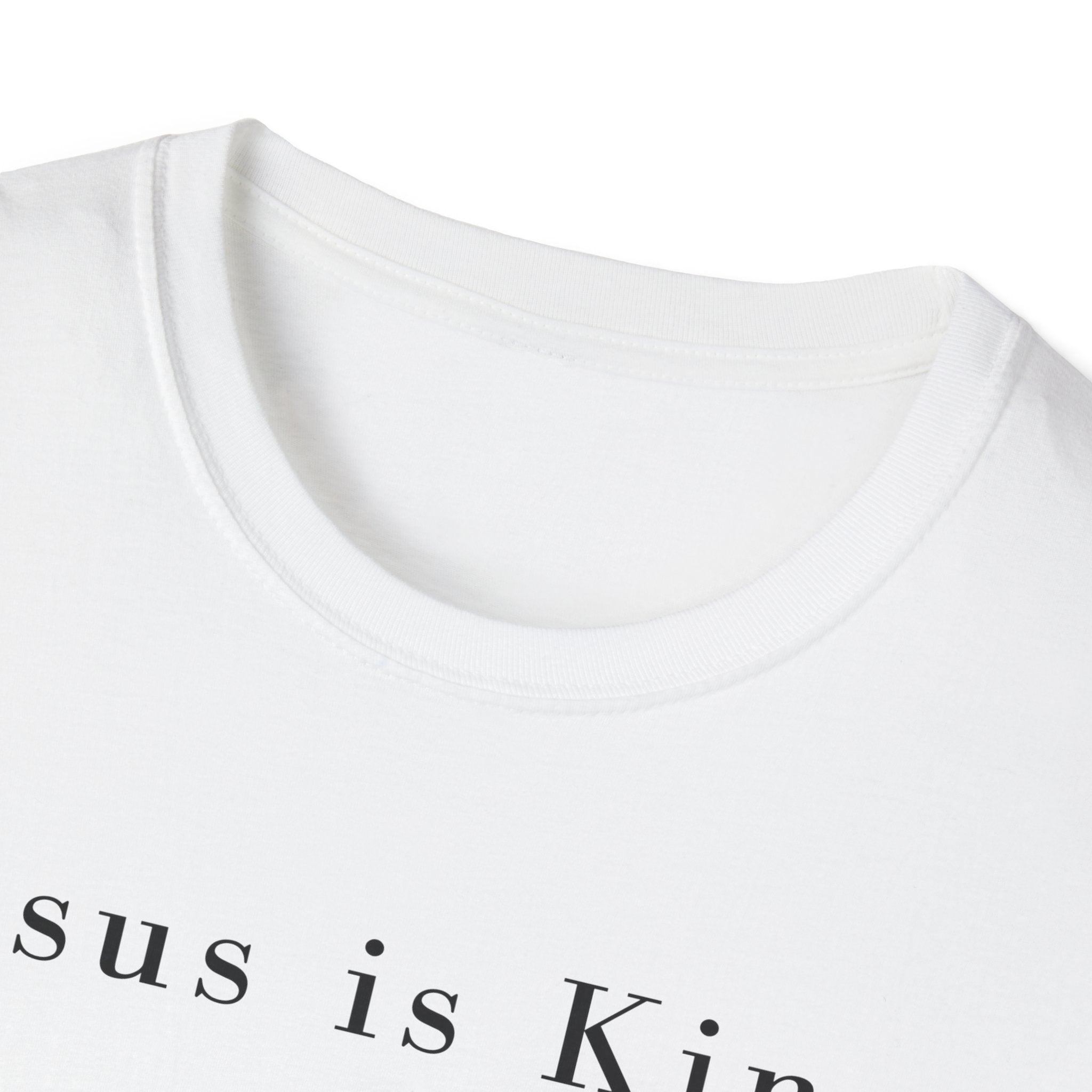 "Jesus is King" minimalist Christian T-shirt