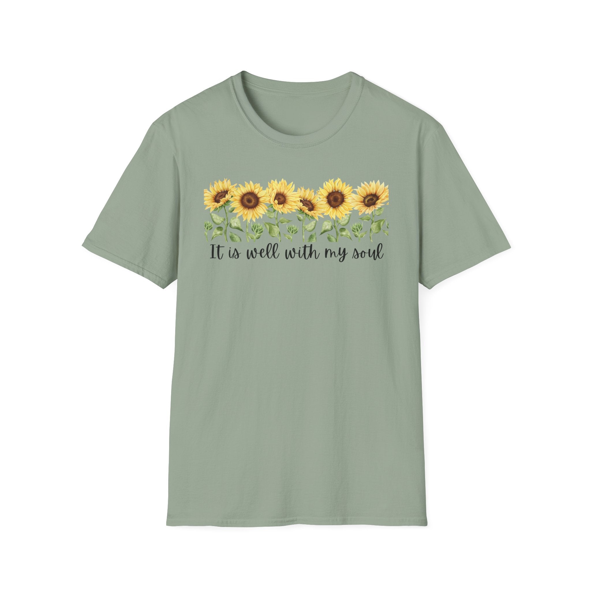 It Is Well with My Soul Sunflower Tshirt