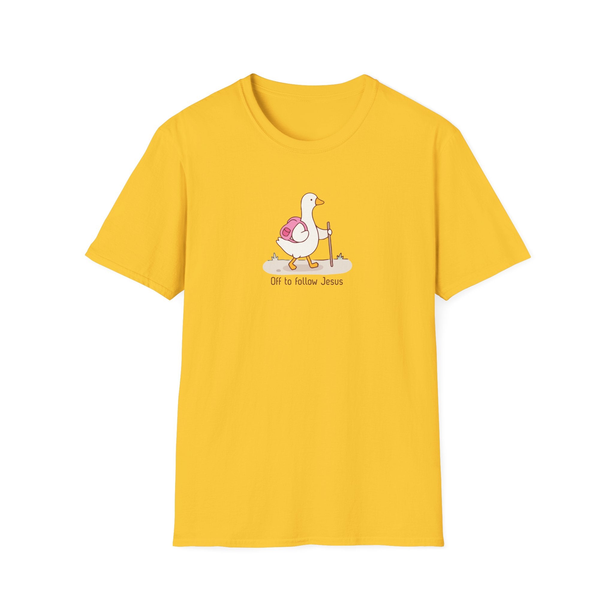 Off To Follow Jesus Silly Goose Tee
