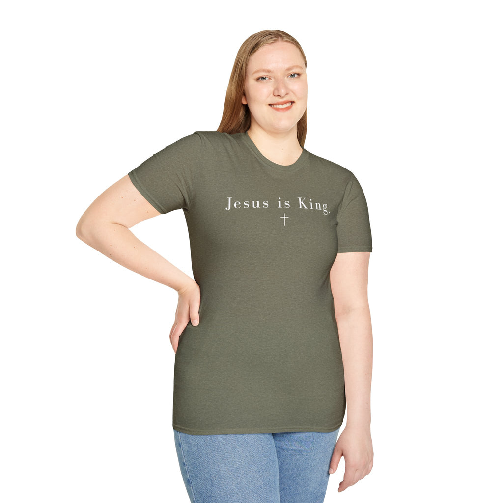 "Jesus is King" minimalist Christian T-shirt
