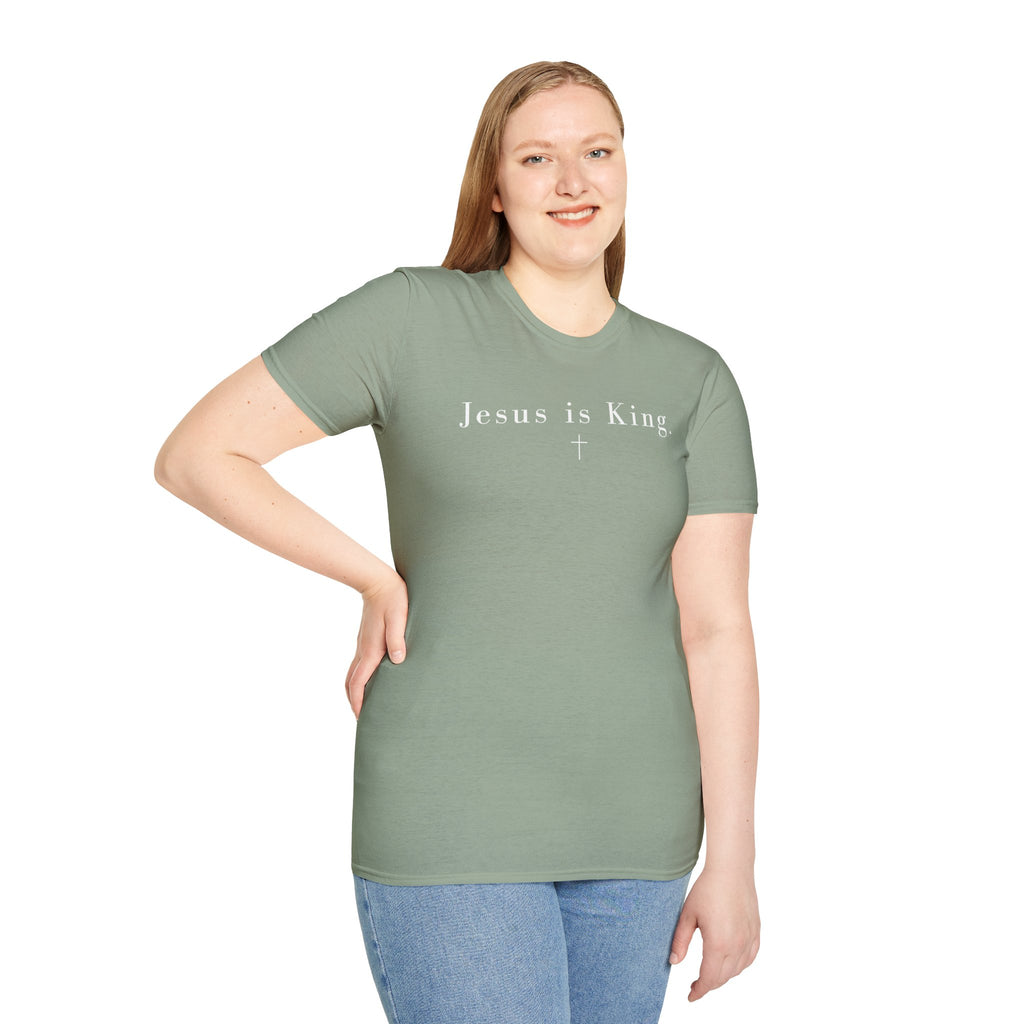 "Jesus is King" minimalist Christian T-shirt