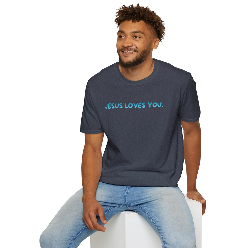 JESUS LOVES YOU Graphic Tee (Blue)