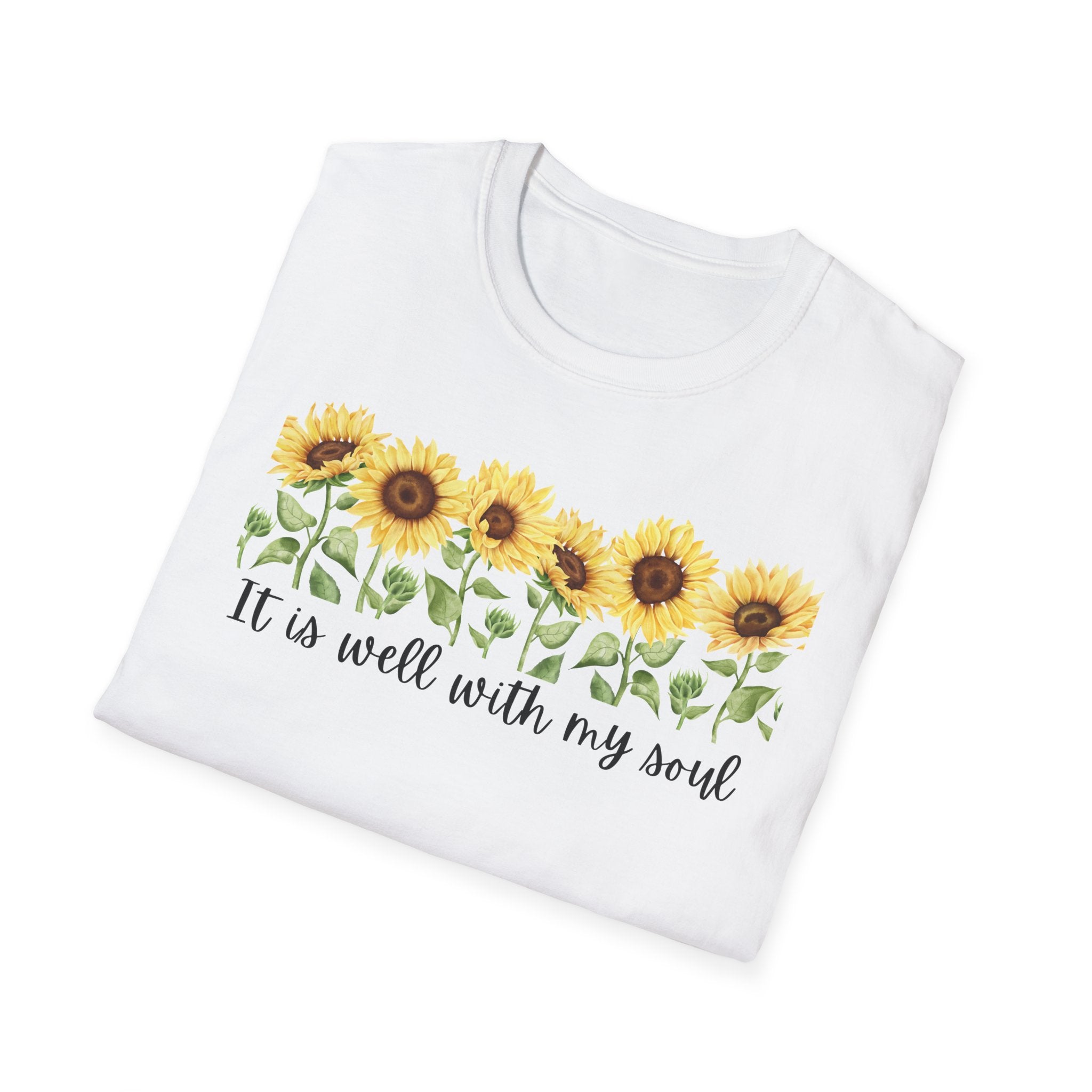 It Is Well with My Soul Sunflower Tshirt