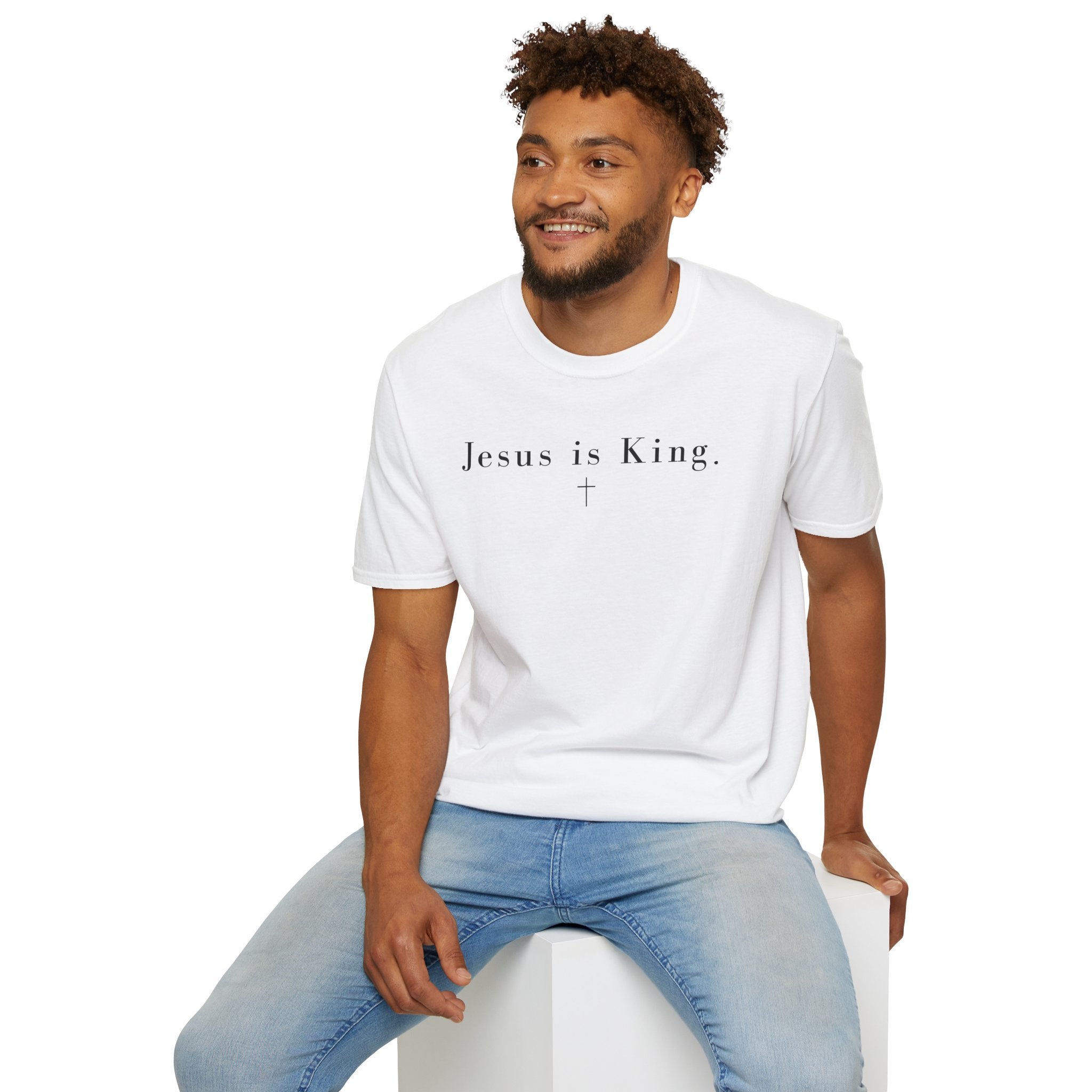 "Jesus is King" minimalist Christian T-shirt