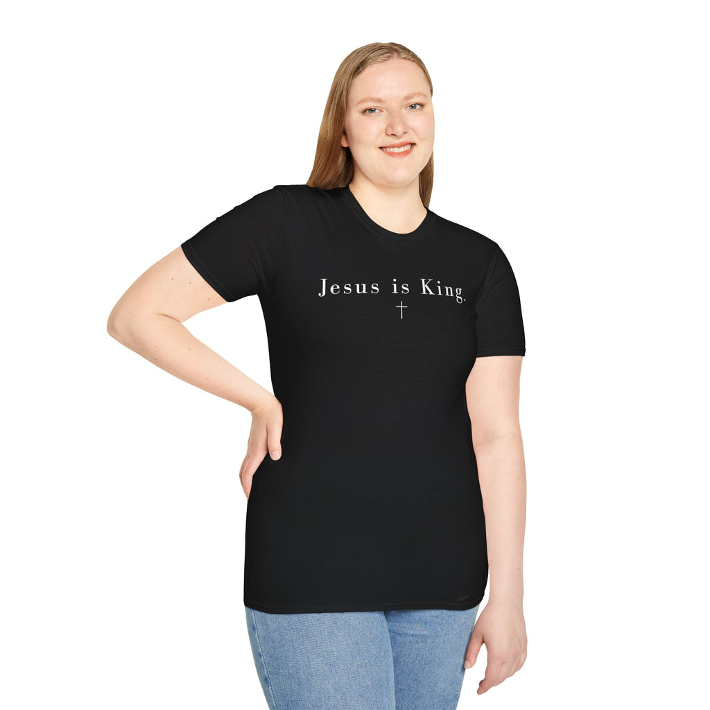 "Jesus is King" minimalist Christian T-shirt