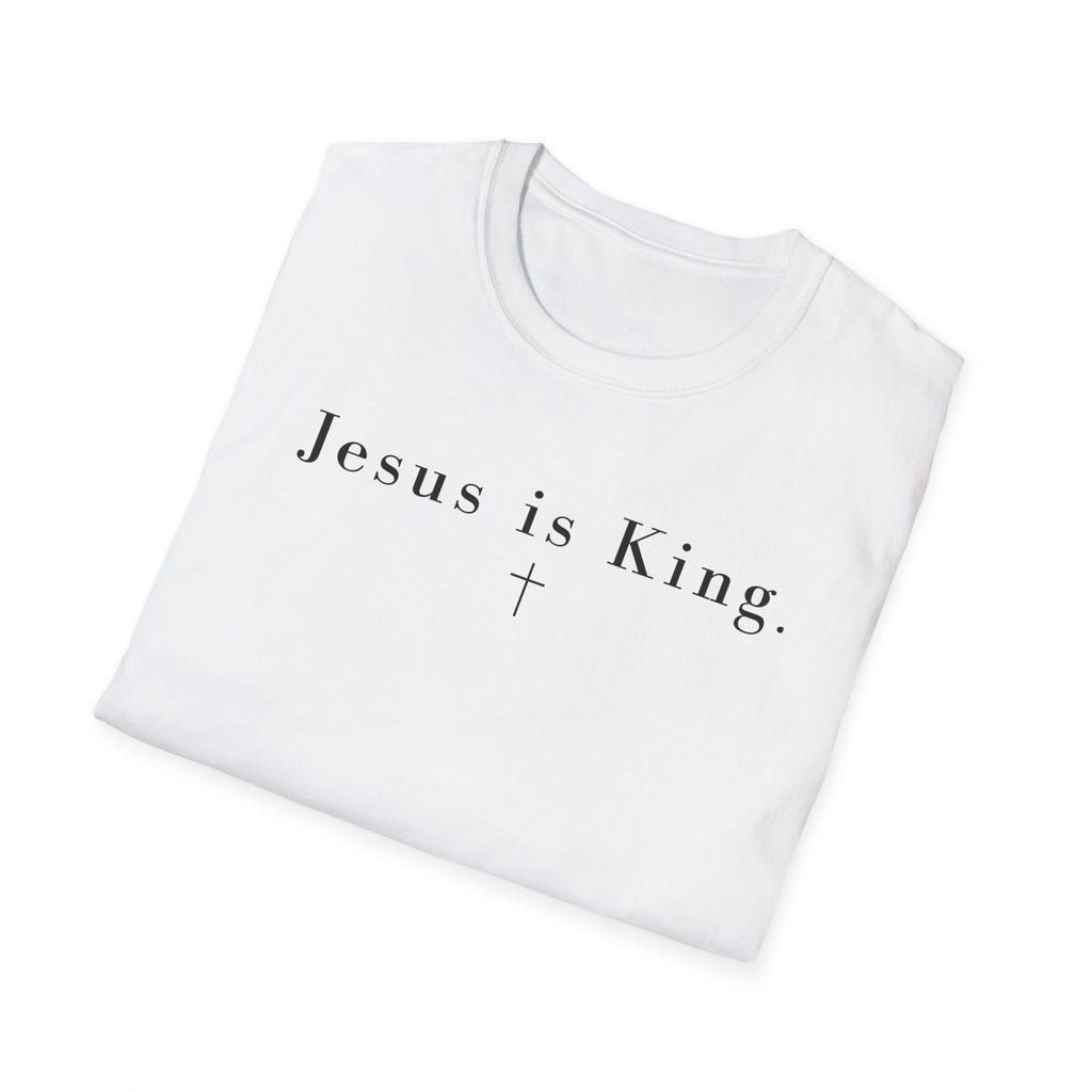 "Jesus is King" minimalist Christian T-shirt