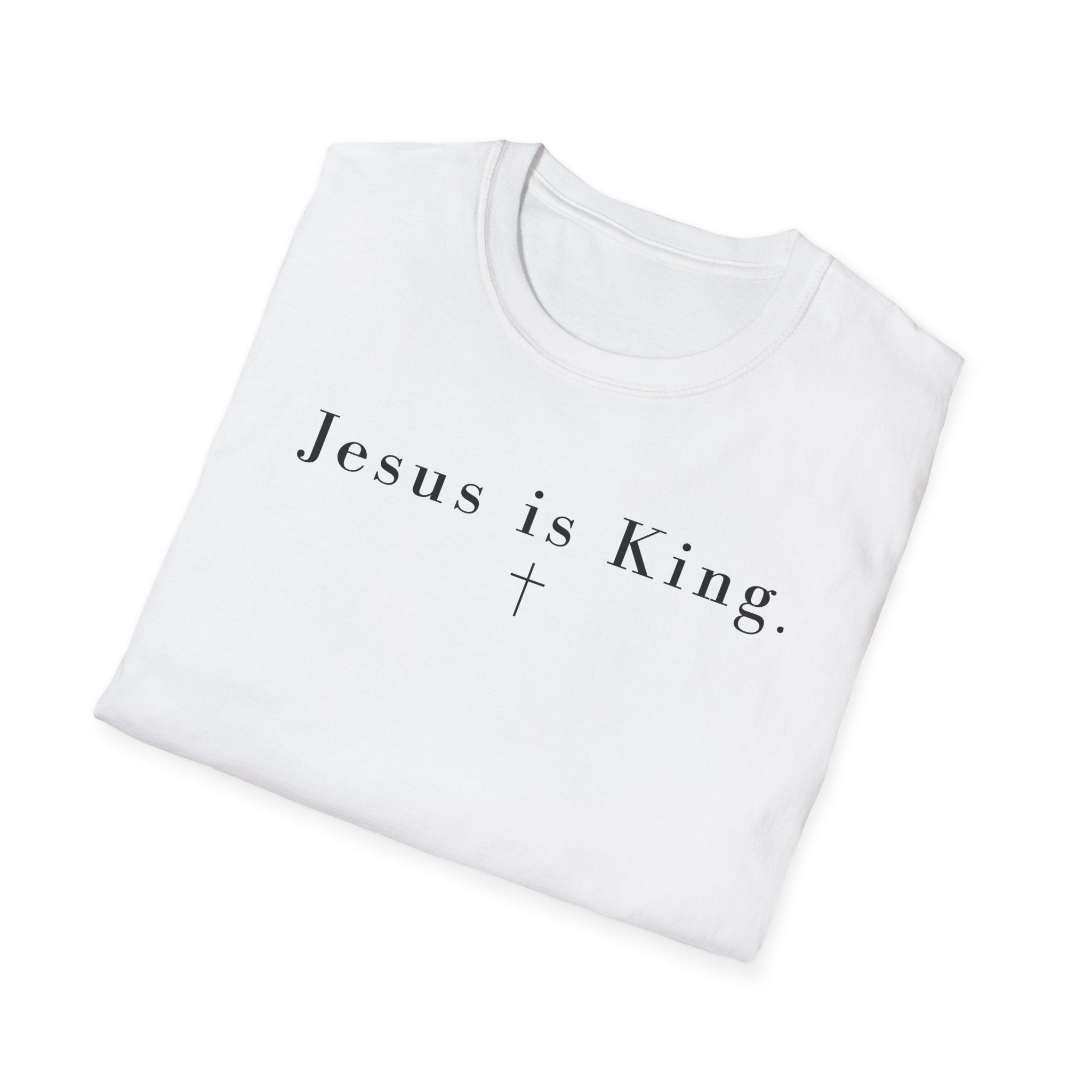 "Jesus is King" minimalist Christian T-shirt