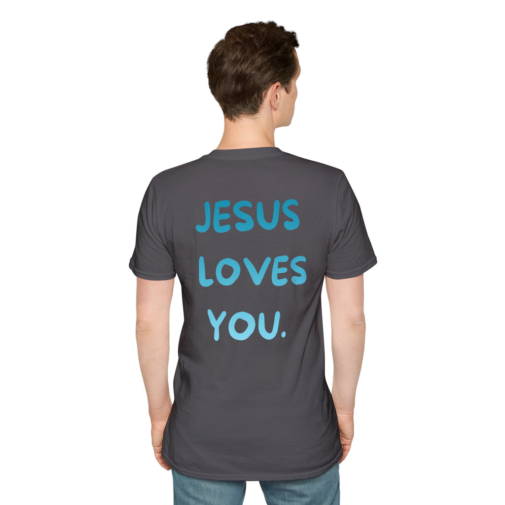 JESUS LOVES YOU Graphic Tee (Blue)