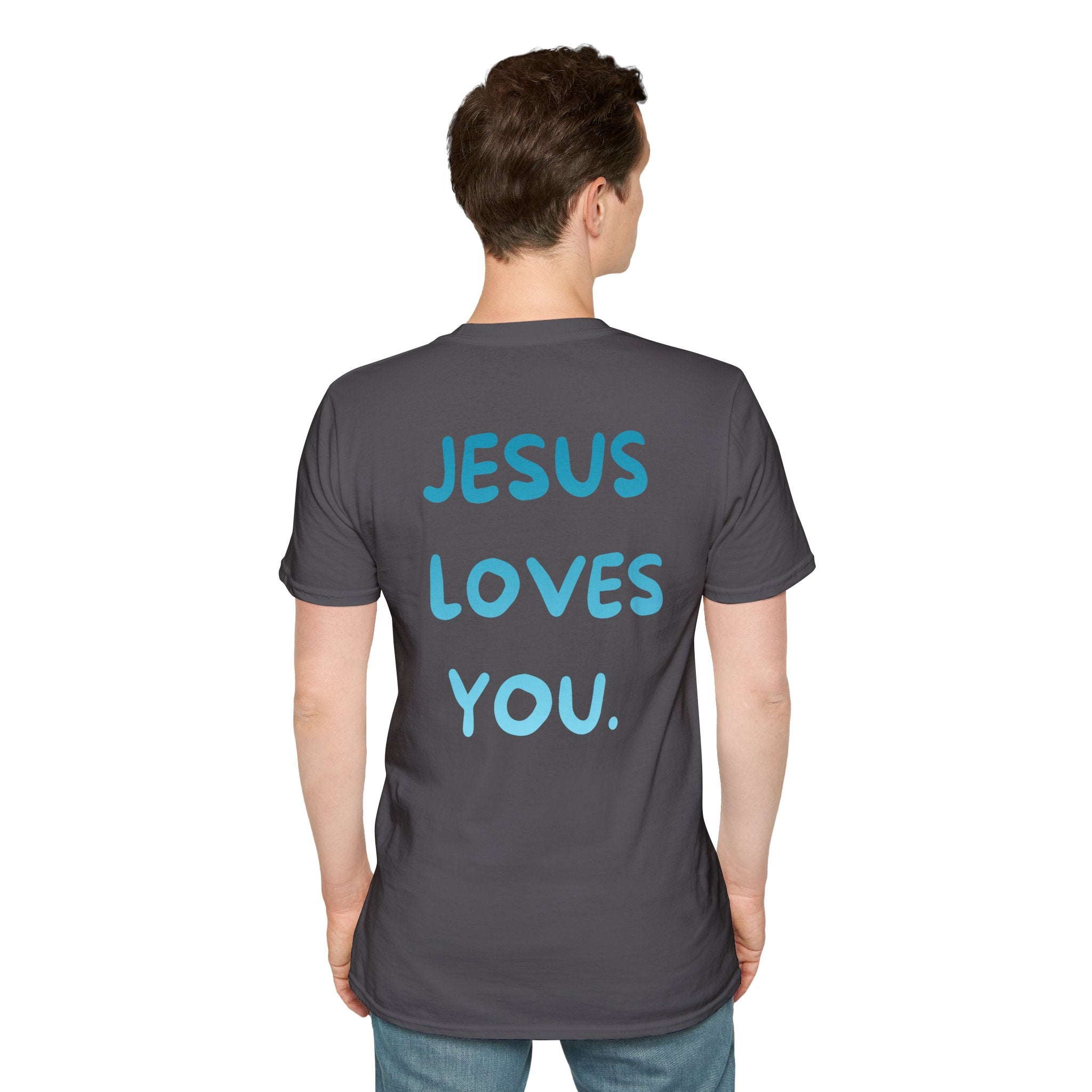 JESUS LOVES YOU Graphic Tee (Blue)
