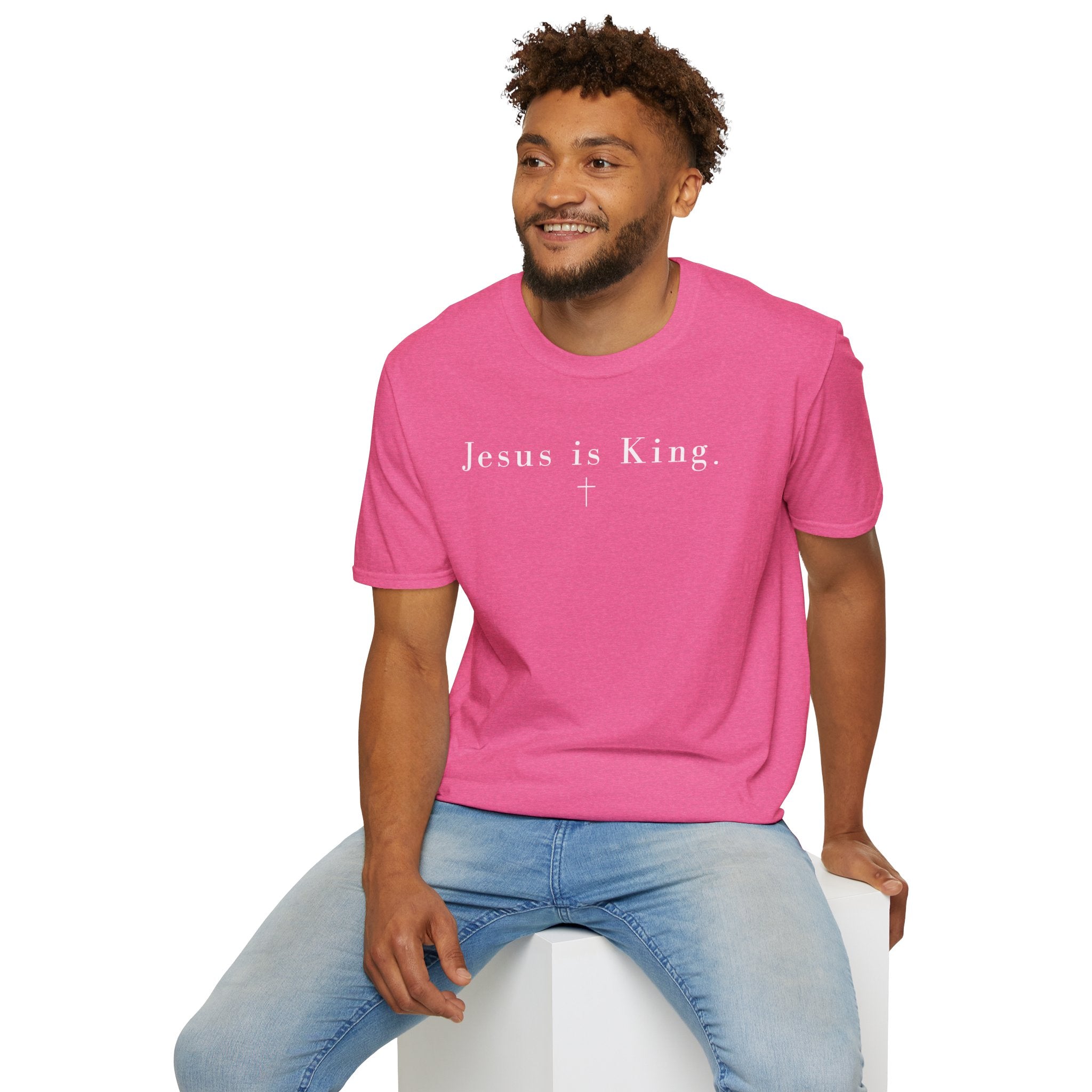 "Jesus is King" minimalist Christian T-shirt