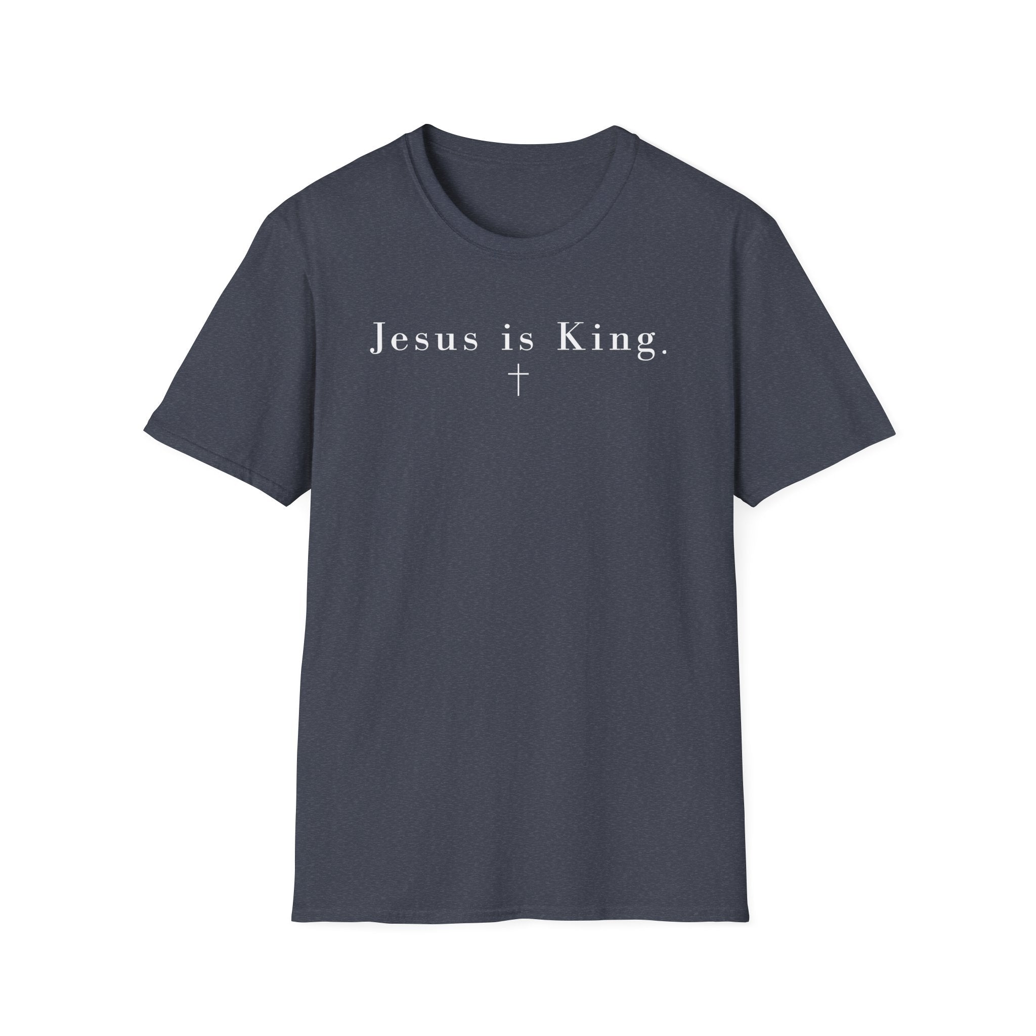 "Jesus is King" minimalist Christian T-shirt