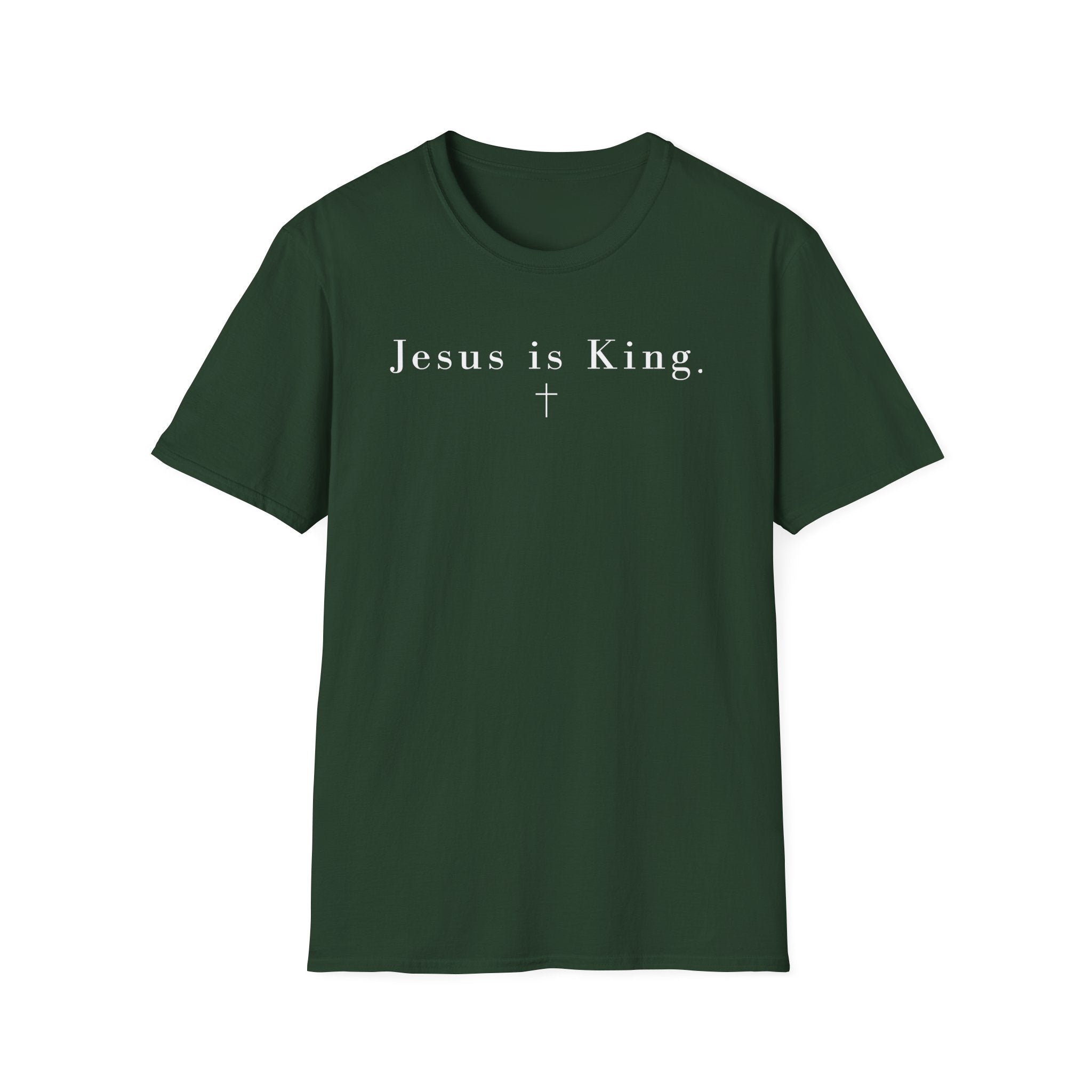 "Jesus is King" minimalist Christian T-shirt